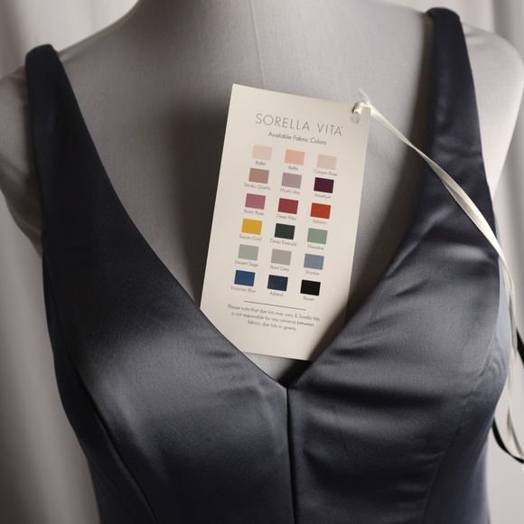 Sorella Vita 9536 Elegant Gown Blue Dress Sz 14 (sz 10-12) - Picture 15 of 16